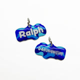 Camo Arctic Sky Rock-Sugar Font - 2x Tags Dog Name Tags by Bashtags