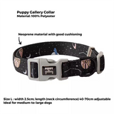 Puppy Gallery Astro (for medium-large dogs) Collar/Leash Dog Name Tags by Bashtags