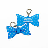 Big Polka Azure - 2x Tags Dog Name Tags by Bashtags