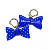 Big Polka Liberty Blue - 2x Tags Dog Name Tags by Bashtags