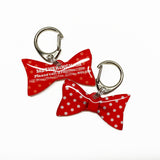 Big Polka Red - 2x Tags Dog Name Tags by Bashtags