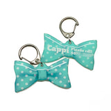 Big Polka Mint - 2x Tags Dog Name Tags by Bashtags