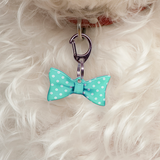 Big Polka Mint - 2x Tags Dog Name Tags by Bashtags