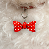Big Polka Red - 2x Tags Dog Name Tags by Bashtags