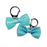 Faded Polka Dots Verdigris Dog Name Tags by Bashtags