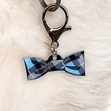 Blue Tartan - 2x Tags Dog Name Tags by Bashtags