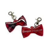 Red Tartan Dog Name Tags by Bashtags