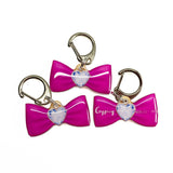 Pink Diamond - 2x Tags Dog Name Tags by Bashtags