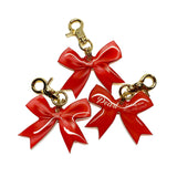 Vermilion Ribbon - 2x Tags Dog Name Tags by Bashtags