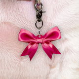 Pink Ribbon Dog Name Tags by Bashtags