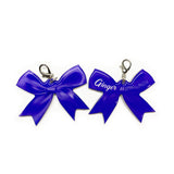 Indigo Ribbon - 2x Tags Dog Name Tags by Bashtags
