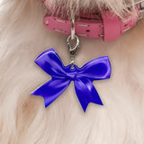 Indigo Ribbon - 2x Tags Dog Name Tags by Bashtags