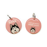 Alaskan Malamute - 2x Tags Dog Name Tags by Bashtags
