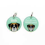 Boxer - 2x Tags Dog Name Tags by Bashtags