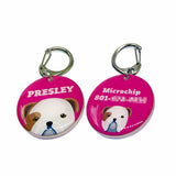 Bulldog - 2x Tags Dog Name Tags by Bashtags