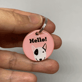 Bull Terrier - 2x Tags Dog Name Tags by Bashtags