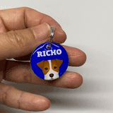 Jack Russell Terrier - 2x Tags Dog Name Tags by Bashtags