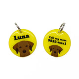 Labrador Retriever (Chocolate) Dog Name Tags by Bashtags