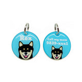 Shiba Inu (Black) Dog Name Tags by Bashtags
