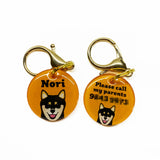 Shiba Inu (Black) Dog Name Tags by Bashtags