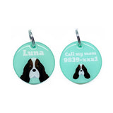 Springer Spaniel Dog Name Tags by Bashtags