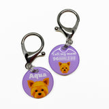 Yorkshire Terrier - 2x Tags Dog Name Tags by Bashtags