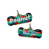 Camo Cherry Meadow Rock-Sugar Font - 2x Tags Dog Name Tags by Bashtags