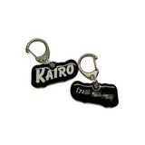 Black Goofy Font - 2x Tags Dog Name Tags by Bashtags