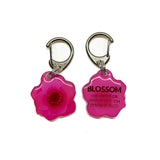 Ruber Hibiscus - 2x Tags Dog Name Tags by Bashtags