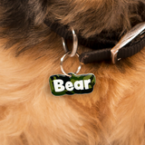 Camo Juniper Tank Rock-Sugar Font - 2x Tags Dog Name Tags by Bashtags