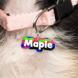 Camo Lapis Salsa Rock-Sugar Font - 2x Tags Dog Name Tags by Bashtags