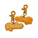 Metal colored trigger clips Dog Name Tags by Bashtags