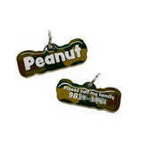 Camo Mocha Mangrove Rock-Sugar Font - 2x Tags Dog Name Tags by Bashtags