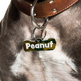 Camo Mocha Mangrove Rock-Sugar Font - 2x Tags Dog Name Tags by Bashtags