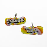 Moscato Float Retro-Script Font Pet ID Tags