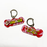 Pink Lemonade Float Retro-Script Font Pet ID Tags