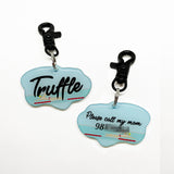 Puppy Gallery Poolside (for medium-large dogs) Collar/Leash Dog Name Tags by Bashtags
