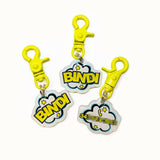 Metal colored trigger clips Dog Name Tags by Bashtags