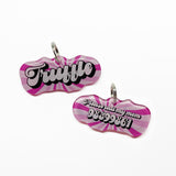 Strawberry Patch Frost Retro-Script Font Pet ID Tags