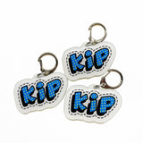 Blue Comic Font Dog Name Tags by Bashtags