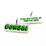Green Comic Font - 2x Tags Dog Name Tags by Bashtags