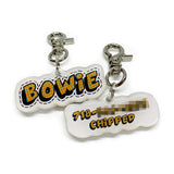 Orange Comic Font - 2x Tags Dog Name Tags by Bashtags