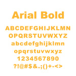 Vivid Pink Arial Bold - 2x Tags Dog Name Tags by Bashtags