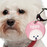 Bichon Frise - 2x Tags Dog Name Tags by Bashtags
