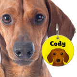 Dachshund - 2x Tags Dog Name Tags by Bashtags