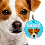 Jack Russell Terrier - 2x Tags Dog Name Tags by Bashtags