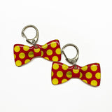 Ketchup & Mustard Polka - 2x Tags Dog Name Tags by Bashtags