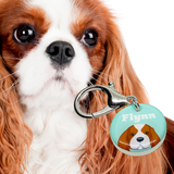 King Charles Spaniel - 2x Tags Dog Name Tags by Bashtags