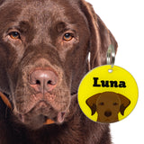 Labrador Retriever (Chocolate) Dog Name Tags by Bashtags