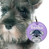 Schnauzer Dog Name Tags by Bashtags
